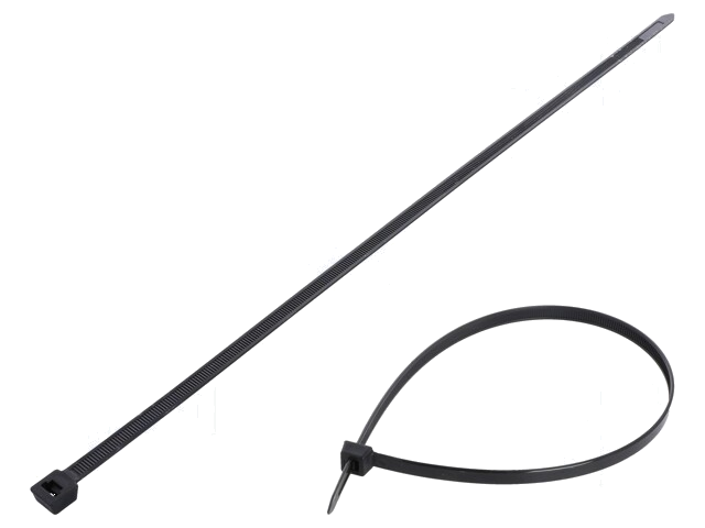 Kabelbinder; L: 450mm; W: 9mm; polyamide; 778N; zwart; Ømax: 130mm Kabelbinder; L: 450mm; W: 9mm; polyamide; 778N; zwart; Ømax: 130mm